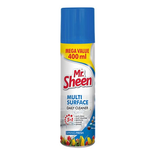 Mr Sheen Multi Surface Daily Cleaner Mega Value 400ml – Spring Fresh