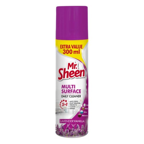 Mr Sheen Multi Surface Daily Cleaner Extra Value 300ml – Lavender Vanilla Mr Sheen Multi Surface Daily Cleaner Extra Value 300ml – Lavender Vanilla